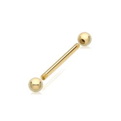 9ct Gold Bar Piercing BP160-
