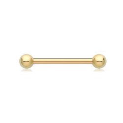 9ct Gold Bar Piercing BP160-
