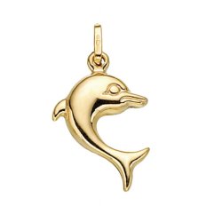 9ct Gold Dolphin Pendant 