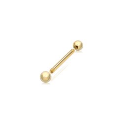 9ct Gold Bar Piercing BP120-