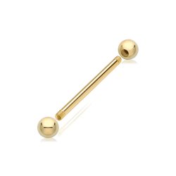 9ct Gold Bar Piercing BP160-