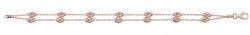 Silver Diamond Cut Bead 2 Row Bracelet 