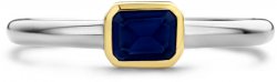 TI SENTO Silver Single Blue Zirconia Ring 12273BY