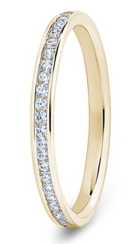 Altair 18ct Yellow Gold  2.2mm Diamond Set Wedding Ring
