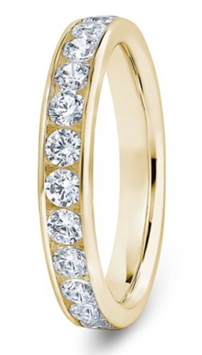 Altair 9ct Yellow Gold  3.7mm Diamond Set Wedding Ring