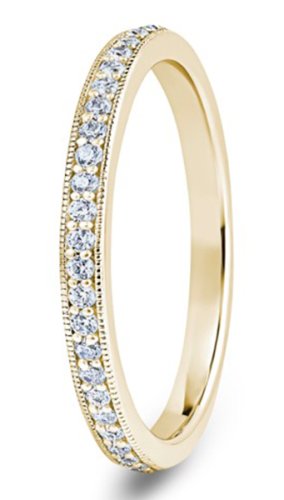 Selena 18ct Yellow Gold  2.2mm Diamond Set Wedding Ring