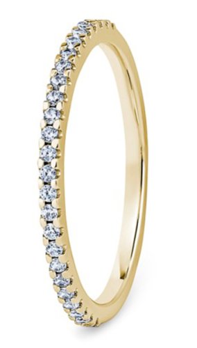 Antares 18ct Yellow Gold  1.4mm Diamond Set Wedding Ring