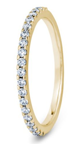 Antares 18ct Yellow Gold  1.6mm Diamond Set Wedding Ring