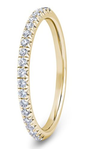 Ariel 9ct Yellow Gold  1.9mm Diamond Set Wedding Ring