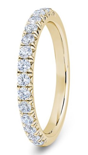 Ariel 18ct Yellow Gold  2.4mm Diamond Set Wedding Ring