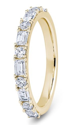 Portia 9ct Yellow Gold  2.7mm Diamond Set Wedding Ring