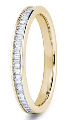 Luna 18ct Yellow Gold  2.6mm Diamond Set Wedding Ring