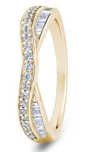 Aurora 18ct Yellow Gold  4.6mm Diamond Set Wedding Ring