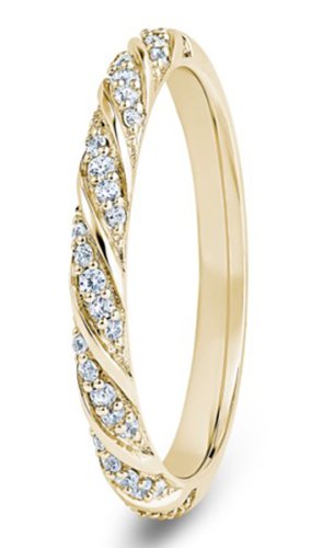Polaris 18ct Yellow Gold  2.4mm Diamond Set Wedding Ring