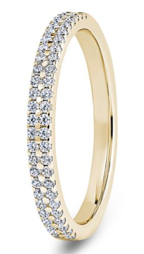 Celeste 9ct Yellow Gold  2.3mm Diamond Set Wedding Ring