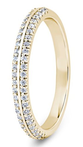 Callisto 18ct Yellow Gold  2.6mm Diamond Set Wedding Ring
