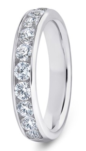 Altair 18ct White Gold  4mm Diamond Set Wedding Ring