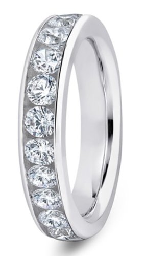 Altair Platinum  4.5mm Diamond Set Wedding Ring