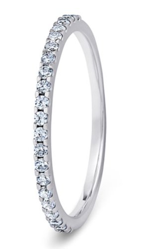 Antares 18ct White Gold  1.5mm Diamond Set Wedding Ring