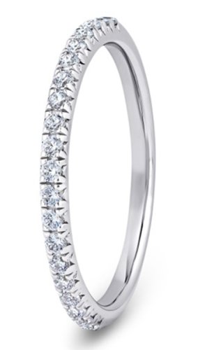Ariel 18ct White Gold  1.9mm Diamond Set Wedding Ring