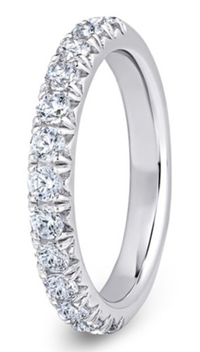 Ariel 18ct White Gold  2.9mm Diamond Set Wedding Ring