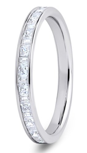 Stella Platinum  2.5mm Diamond Set Wedding Ring