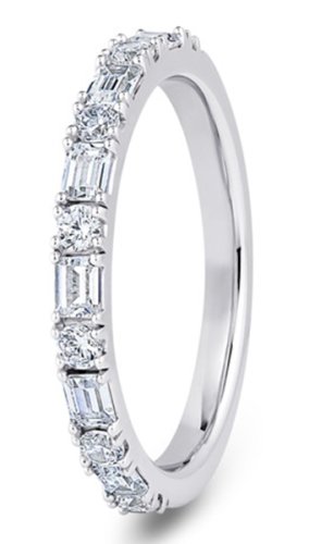 Portia Platinum  2.4mm Diamond Set Wedding Ring