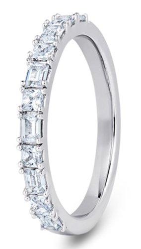 Leilani Palladium  2.4mm Diamond Set Wedding Ring