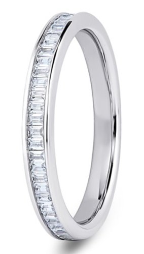 Luna 9ct White Gold  2.6mm Diamond Set Wedding Ring