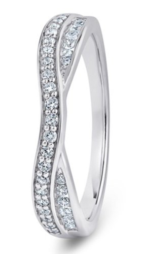 Rigel Palladium  4.6mm Diamond Set Wedding Ring
