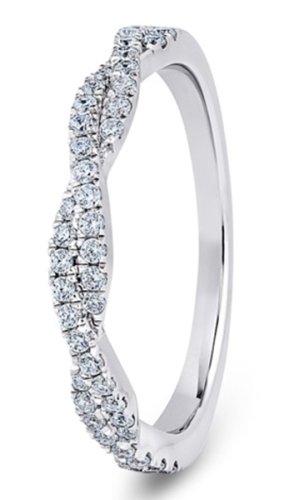 Astra Platinum  3mm Diamond Set Wedding Ring