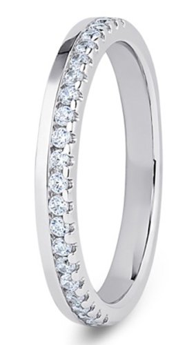 Ophelia Palladium  2.7mm Diamond Set Wedding Ring