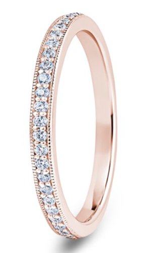 Selena 18ct Rose Gold  2.2mm Diamond Set Wedding Ring