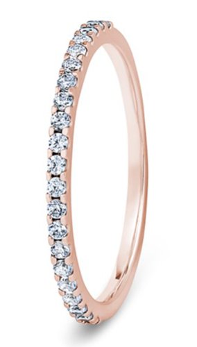 Antares 9ct Rose Gold  1.5mm Diamond Set Wedding Ring