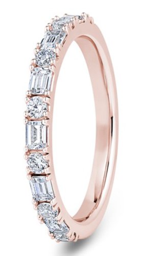 Portia 18ct Rose Gold  2.4mm Diamond Set Wedding Ring