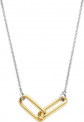 TI SENTO Silver and Gold Double Link Necklace 3966SY