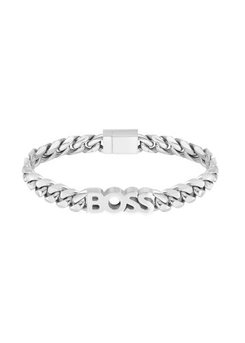 Men's Boss Kassy Chunky Curb Bracelet With Boss Logo