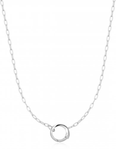 Ania Haie Silver Mini Link Charm Chain Connector Necklace