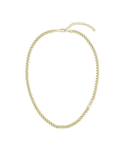 Boss Women's Kassy For Her Gold Coloured Curb Link Boss Logo Necklace