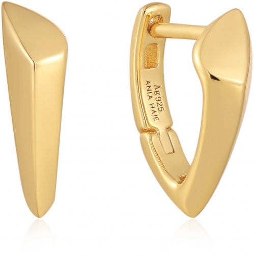 Ania Haie Gold Arrow Huggie Hoop Earrings