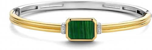TI SENTO Gold Malachite Bangle 2970MA