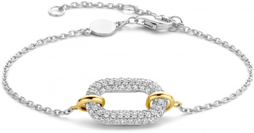 TI SENTO Silver Cubic Zirconia Oval Bracelet  23007ZY