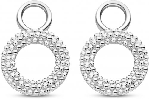 TI SENTO Silver Bobble Circle Ear Charm 9254SI