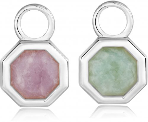 Ania Haie Silver Octagon Gemstone Earring Charm
