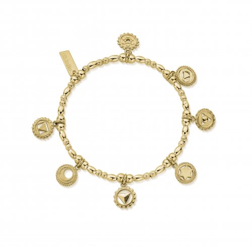 Chlobo Gold Positive Vibes Bracelet