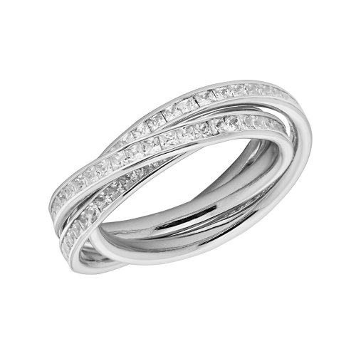 Silver Cz Russian Ring 