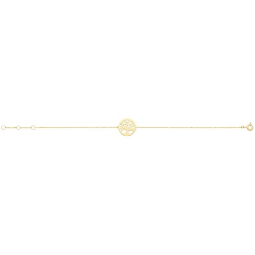 9ct Gold Tree Of Life Chain Bracelet 