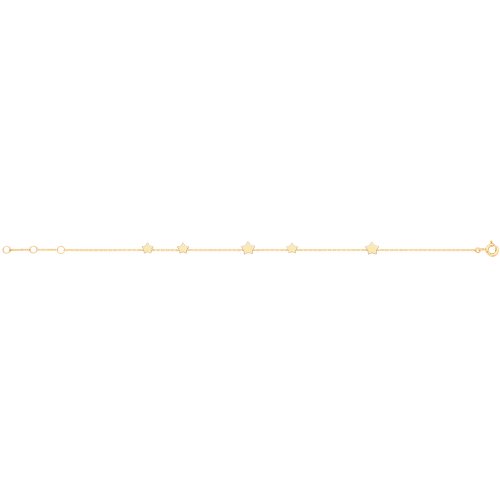 9ct Gold Star Bracelet 