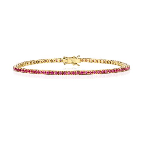 Ruby Bracelet In 18ct Gold 