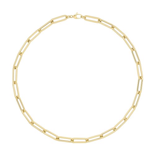 9ct Gold Paperclip Necklet 